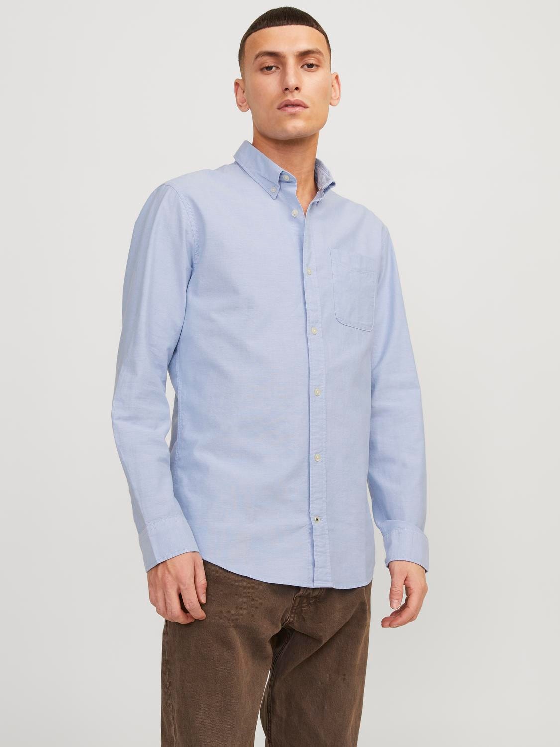 Jack & Jones Slim Fit Casual shirt -Cashmere Blue - 12182486