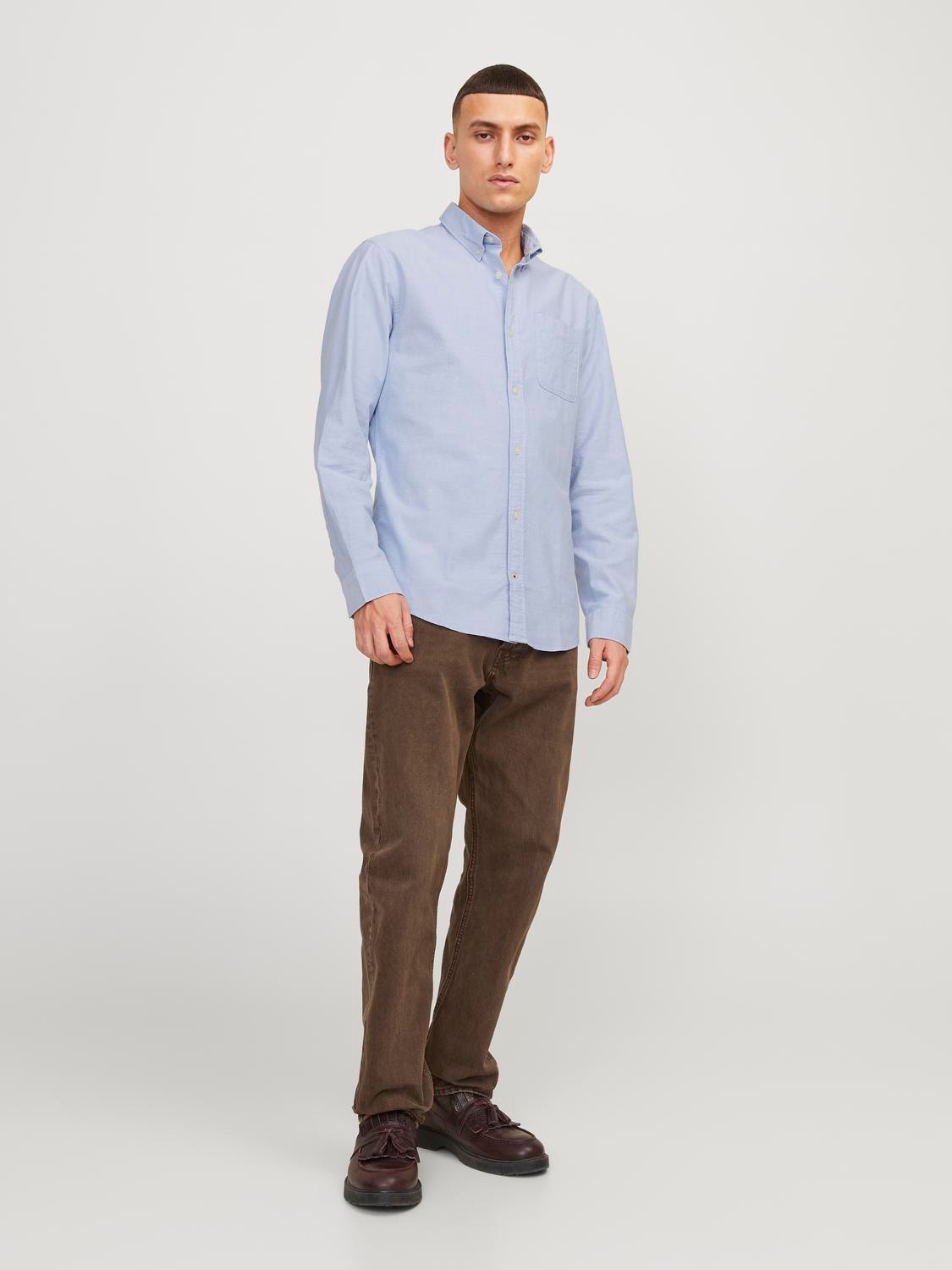 Jack & Jones Chemise à boutons Slim Fit -Cashmere Blue - 12182486