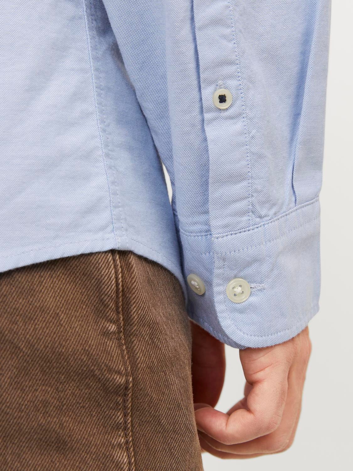 Jack & Jones Slim Fit Neformalus marškiniai -Cashmere Blue - 12182486