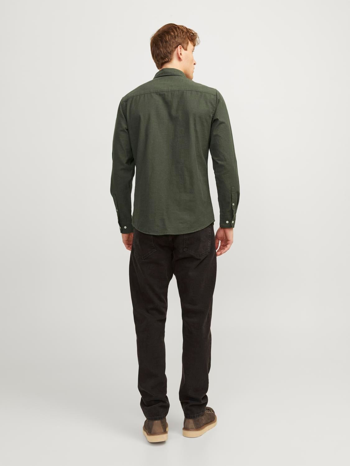 Jack and jones olive sales green shirt