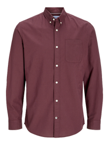 Jack & Jones Slim Fit Uformell skjorte -Vineyard Wine  - 12182486