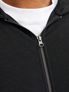 Jack & Jones Plus Plain Zip hoodie -Black - 12182493