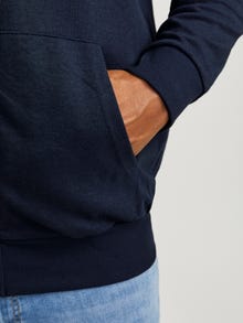 Jack & Jones Plus Size Gładki Bluza zapinana na zamek -Navy Blazer - 12182493