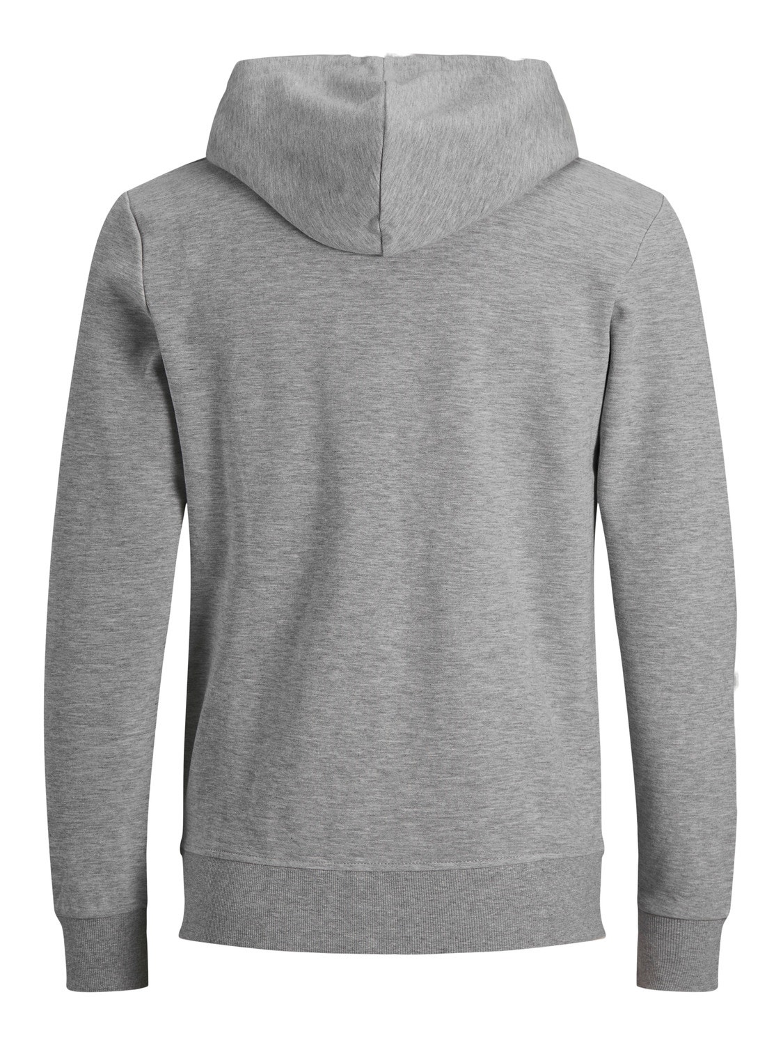 Jack & Jones Plus Plain Zip hoodie -Light Grey Melange - 12182493
