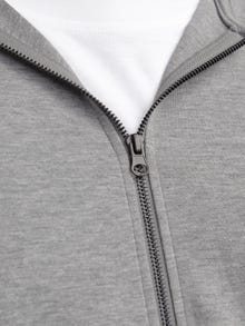 Jack & Jones Plus Size Sweat à capuche zippé Uni -Light Grey Melange - 12182493
