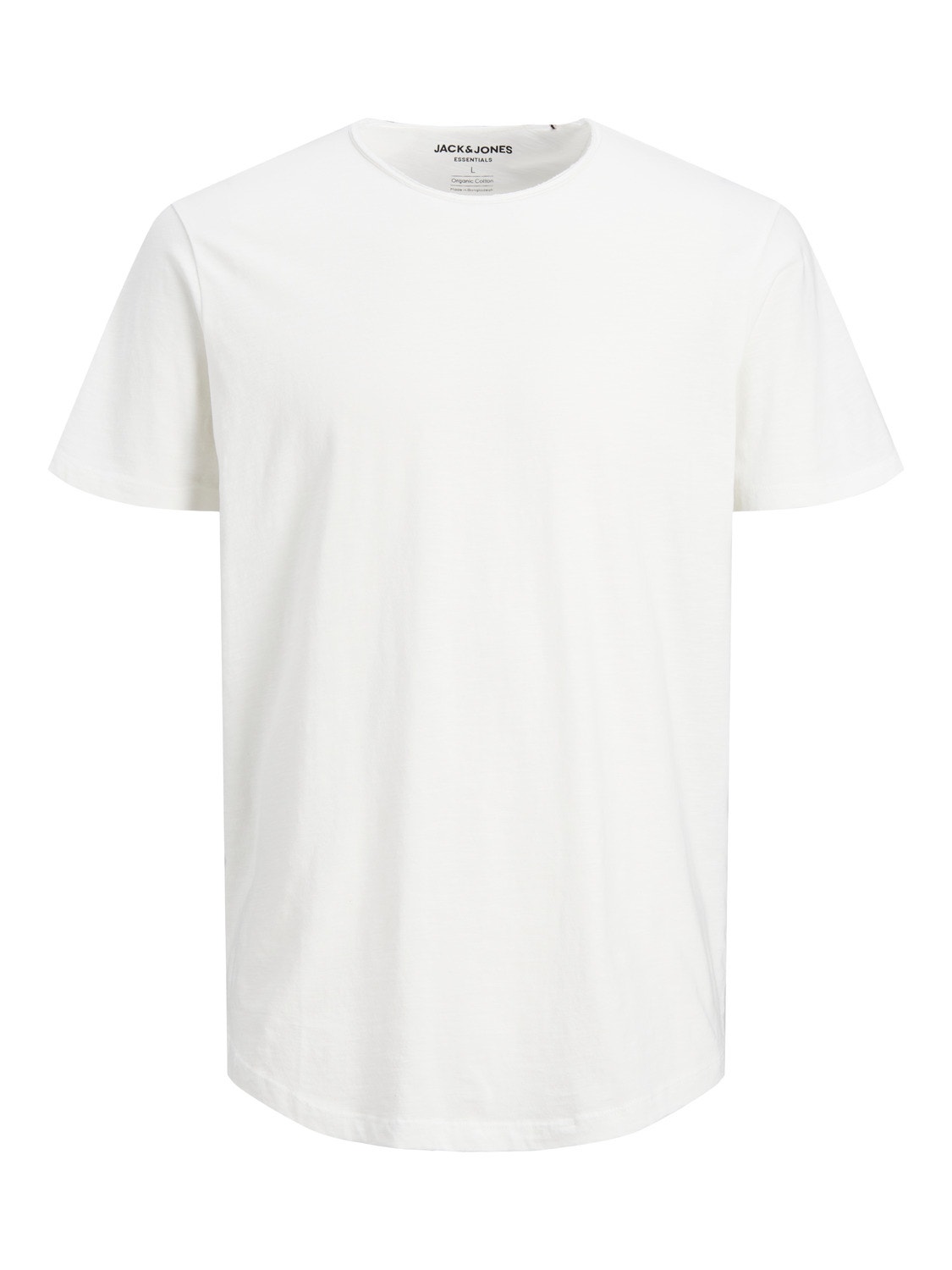Jack & Jones Enfärgat Rundringning T-shirt -Cloud Dancer - 12182498