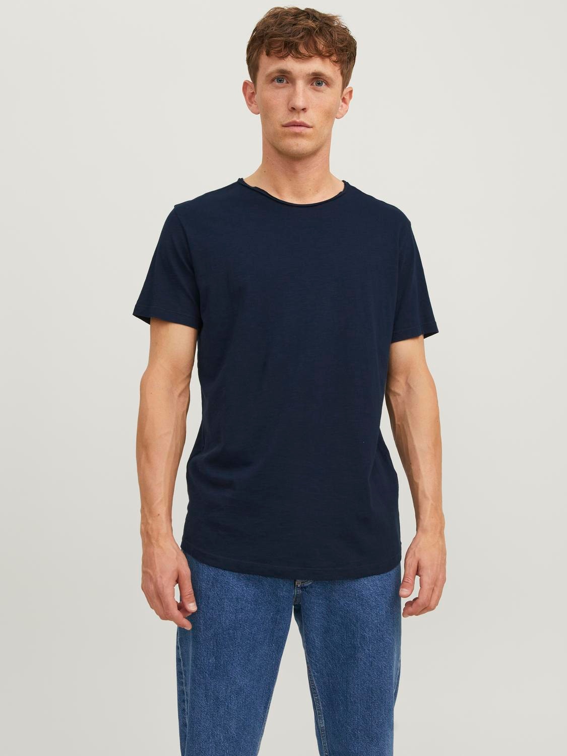 Jack & Jones T-shirt Uni Col rond -Navy Blazer - 12182498