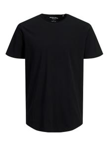 Jack & Jones Ensfarvet Crew neck T-shirt -Black - 12182498