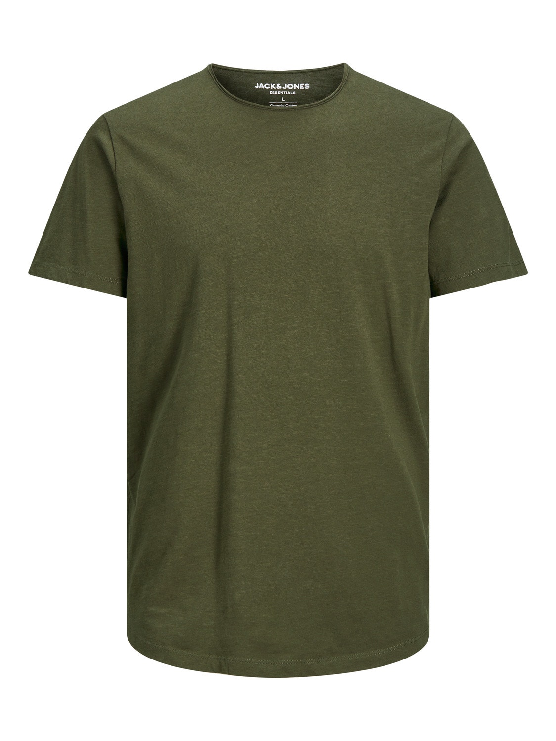 Jack & Jones T-shirt Liso Decote Redondo -Forest Night - 12182498