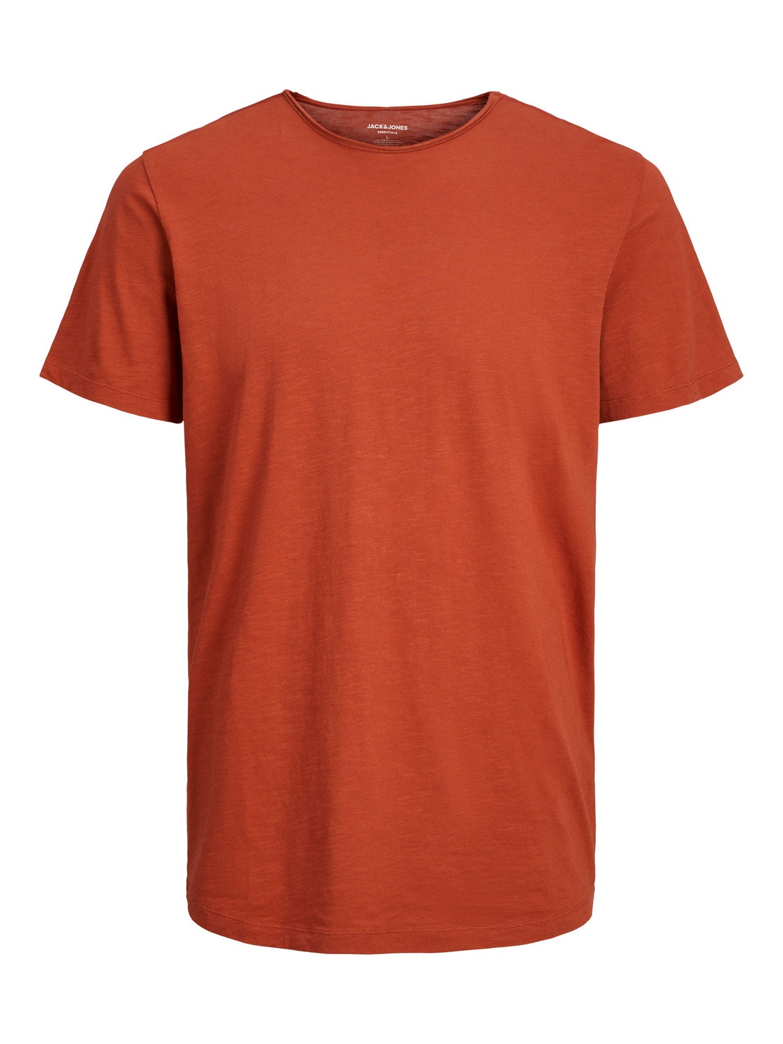Jack & Jones Plain Crew neck T-shirt -Cinnabar - 12182498