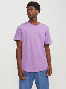 Jack & Jones T-shirt Uni Col rond -Purple Rose - 12182498
