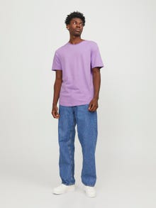 Jack & Jones Einfarbig Rundhals T-shirt -Purple Rose - 12182498