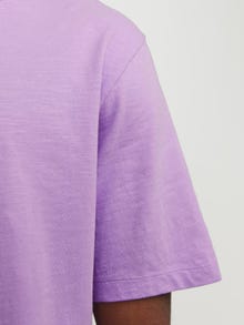 Jack & Jones Vienspalvis Apskritas kaklas Marškinėliai -Purple Rose - 12182498