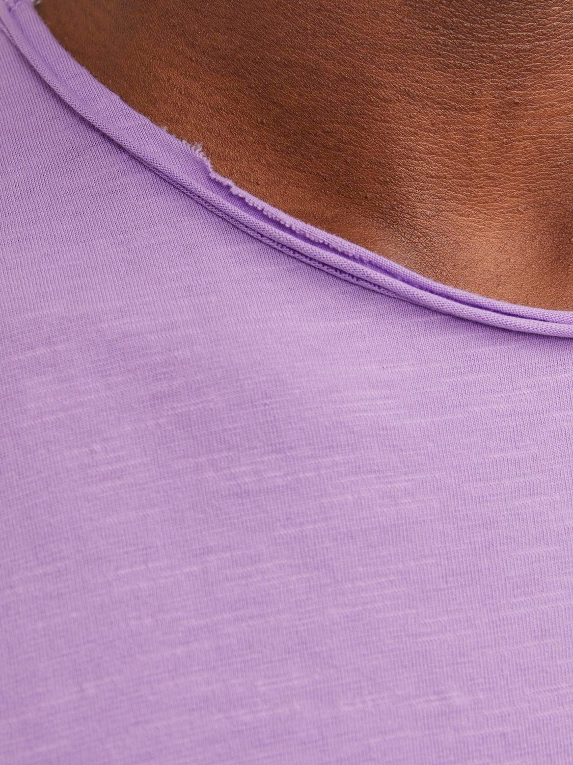 Jack & Jones Plain Crew neck T-shirt -Purple Rose - 12182498