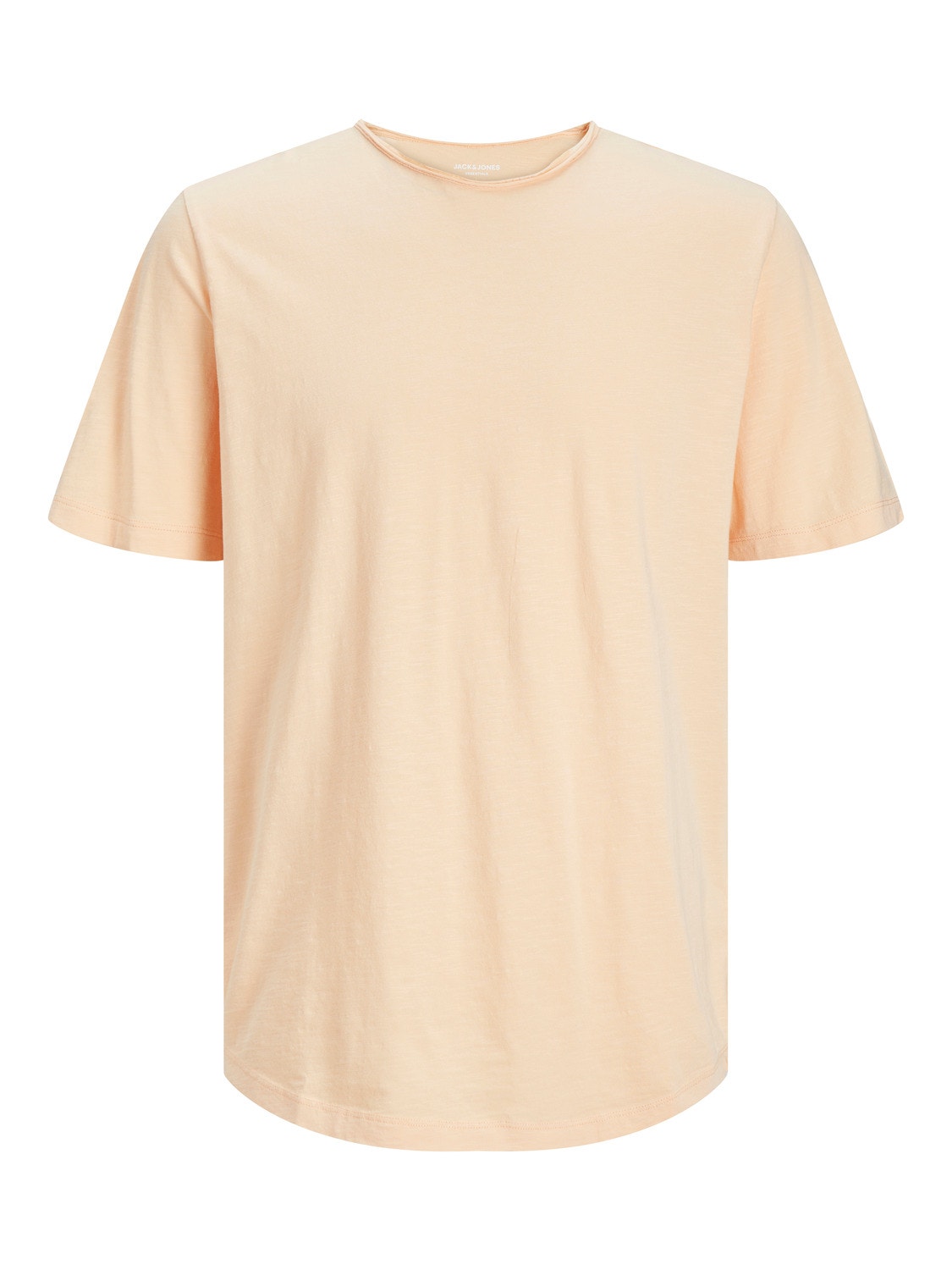 Jack & Jones Enfärgat Rundringning T-shirt -Apricot Ice  - 12182498