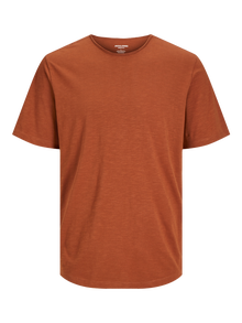 Jack & Jones Ensfarvet Crew neck T-shirt -Mocha Bisque - 12182498