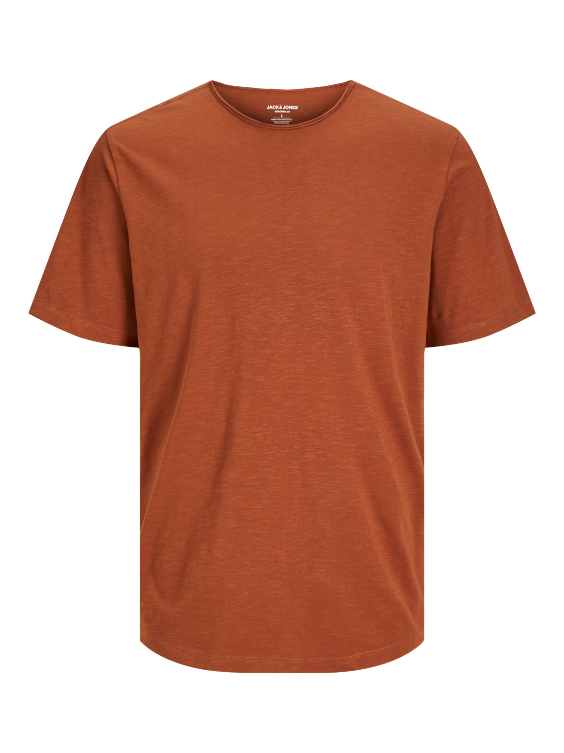 Jack & Jones T-shirt Liso Decote Redondo -Mocha Bisque - 12182498