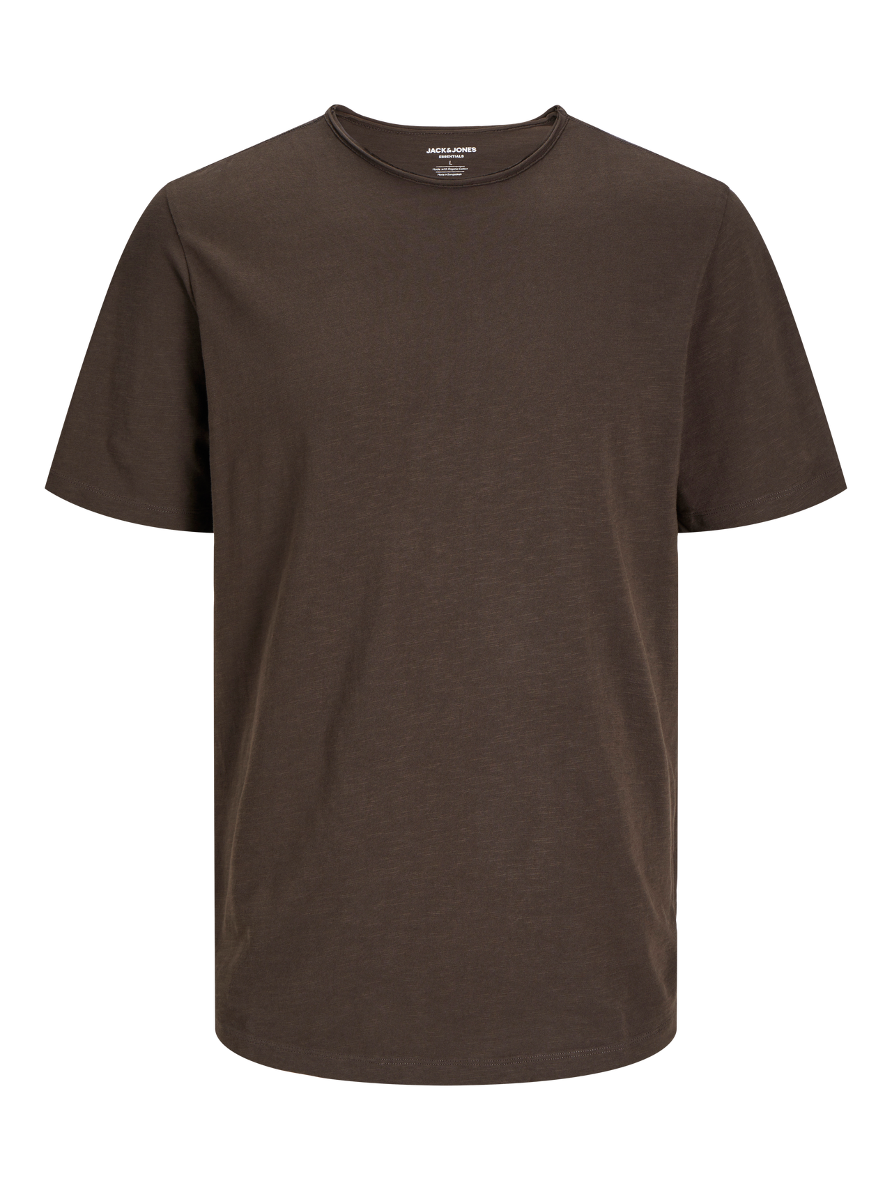 Jack & Jones Yksivärinen Pyöreä pääntie T-paita -Mulch - 12182498