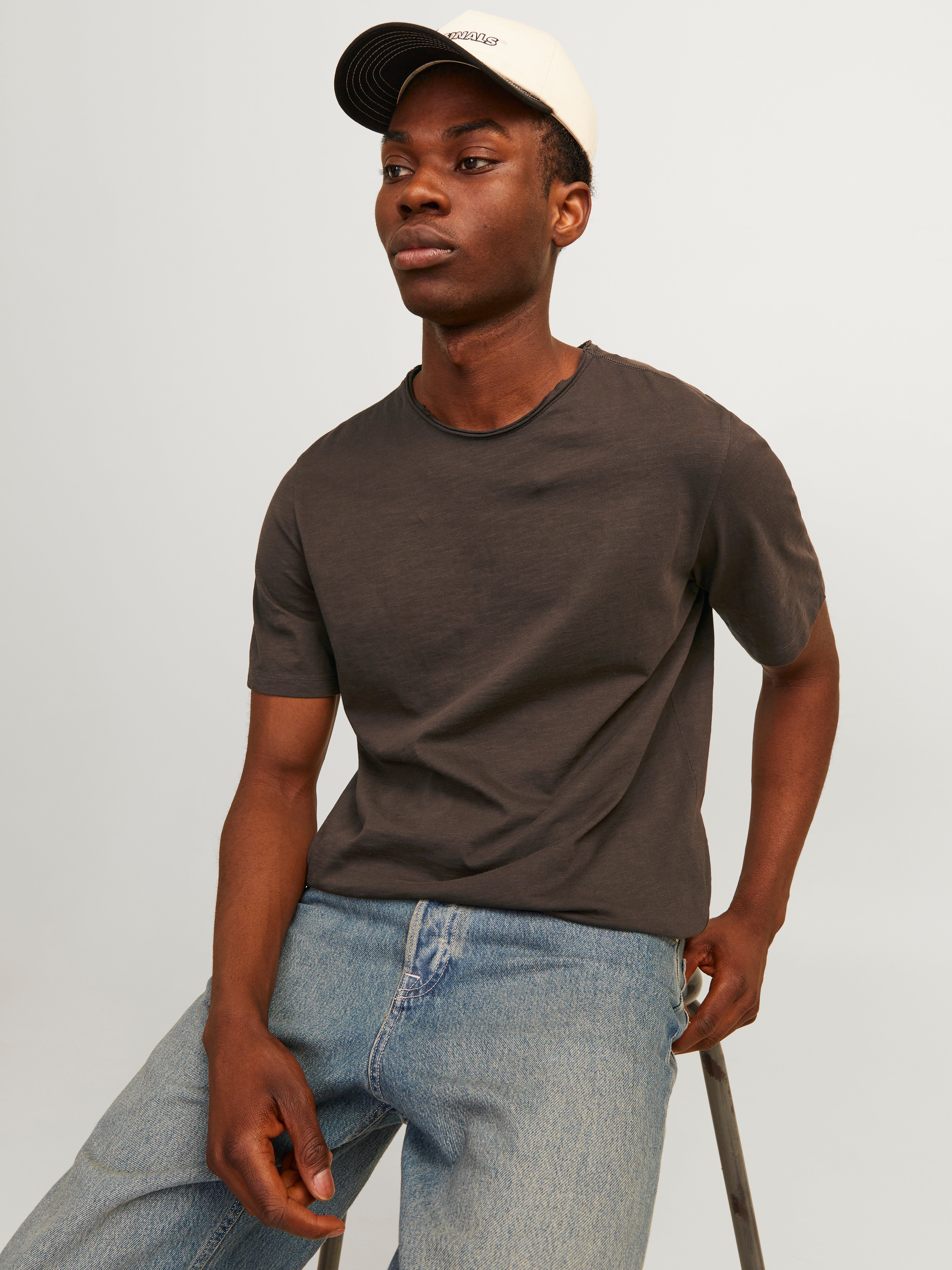 Jack & Jones Bez vzoru Kruhový výstřih Tričko - 12182498