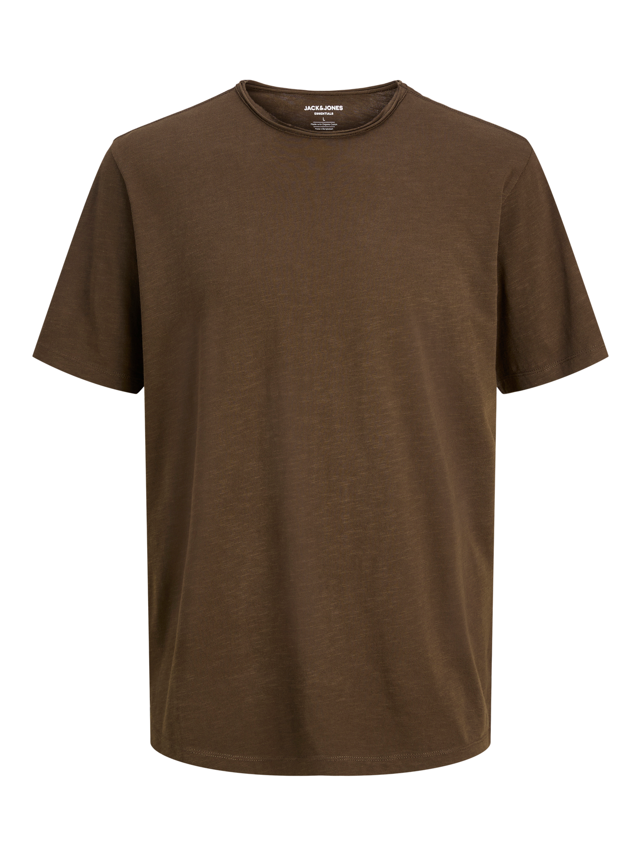 Plain T-shirt | Dark Brown | Jack & Jones® Plain T-shirt | Dark Brown | Jack & Jones®