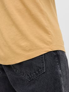 Jack & Jones Enfärgat T-shirt -Curry - 12182498