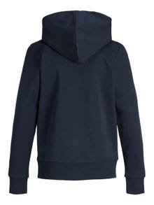 Jack & Jones Plain Zip hoodie Junior -Navy Blazer - 12182519