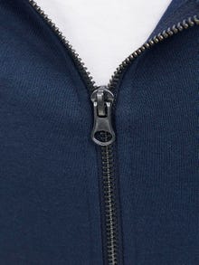 Jack & Jones Bez vzoru Mikina na zip s kapucí Junior -Navy Blazer - 12182519