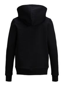 Jack & Jones Plain Zip hoodie Junior -Black - 12182519