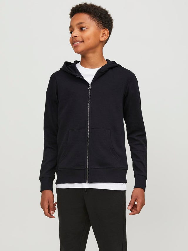 Jack & Jones Bez vzoru Mikina na zip s kapucí Junior - 12182519