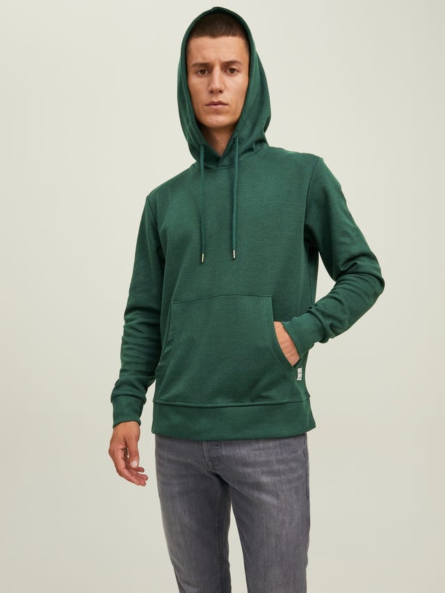 Jack & Jones Enfärgat Huvtröje - 12182537