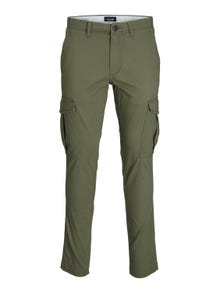 Jack & Jones Slim Fit „Cargo“ stiliaus kelnės -Deep Lichen Green - 12182538