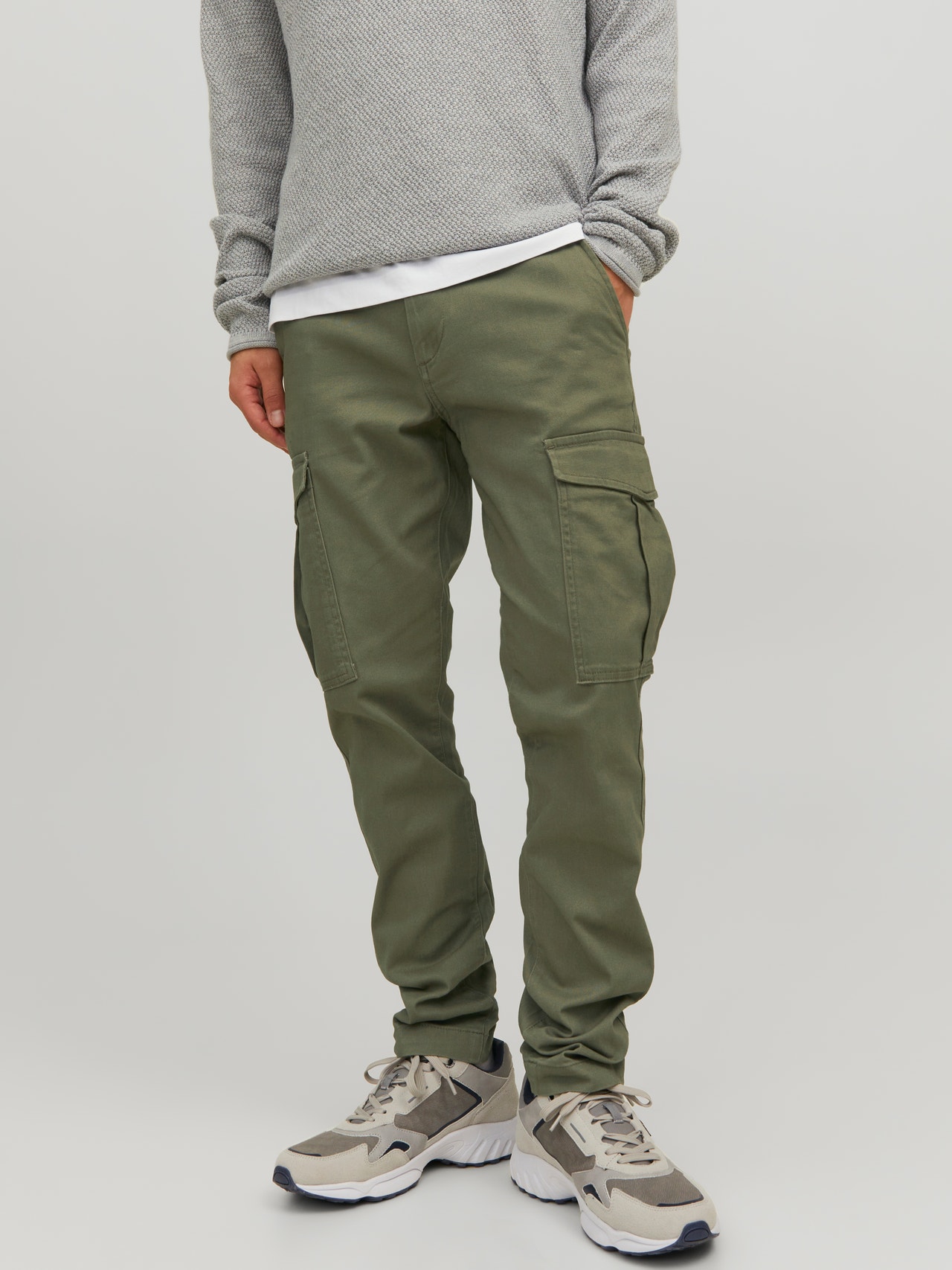 Jack & Jones Παντελόνι Slim Fit Cargo -Deep Lichen Green - 12182538