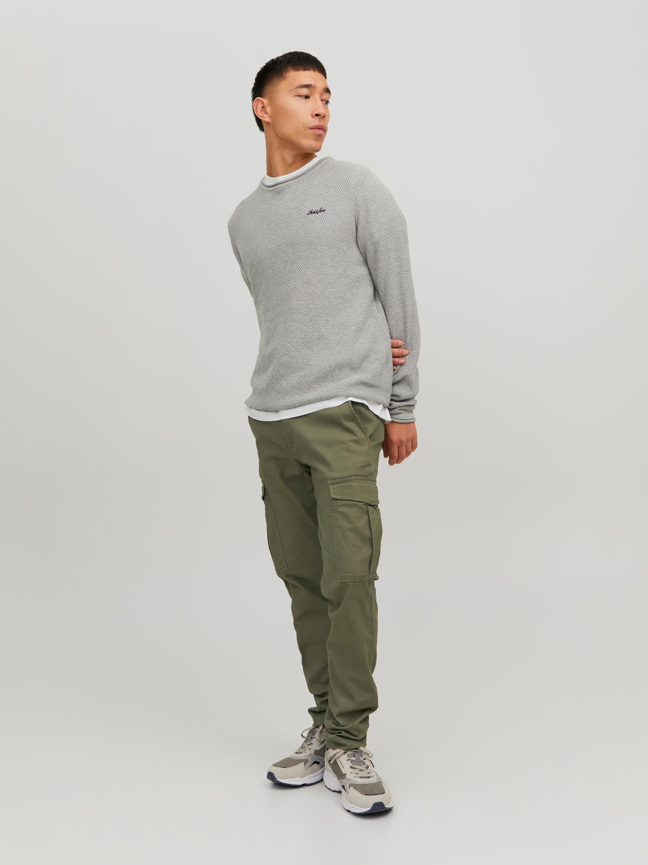 Jack & Jones Παντελόνι Slim Fit Cargo -Deep Lichen Green - 12182538