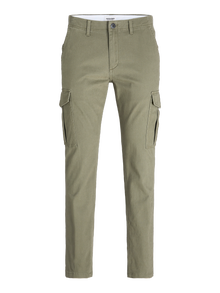 Jack & Jones Slim Fit Cargo trousers -Dusty Olive - 12182538