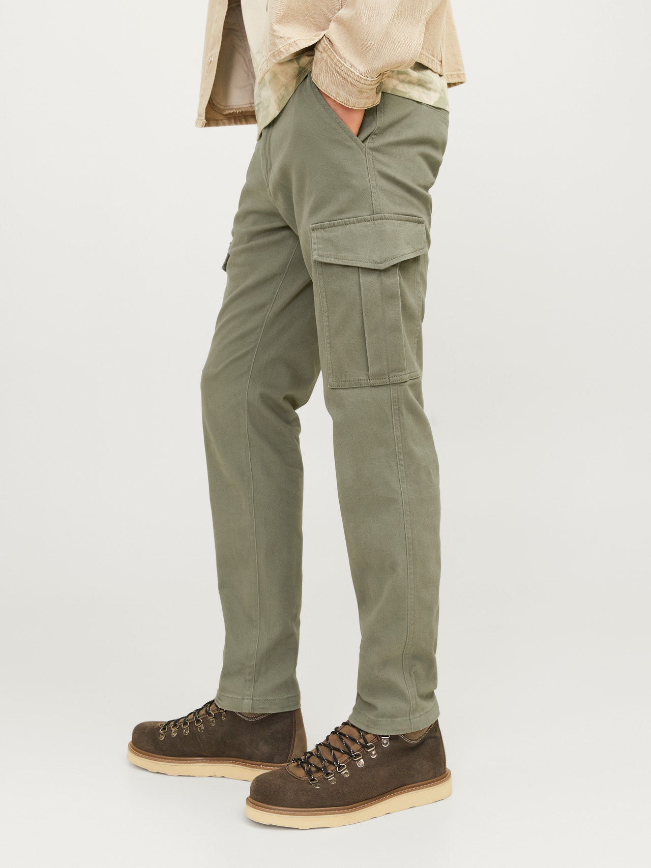 Jack & Jones Calças Cargo Slim Fit -Dusty Olive - 12182538