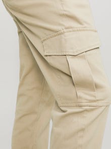 Jack & Jones Priglundantis kirpimas Cargo kelnės -Crockery - 12182538