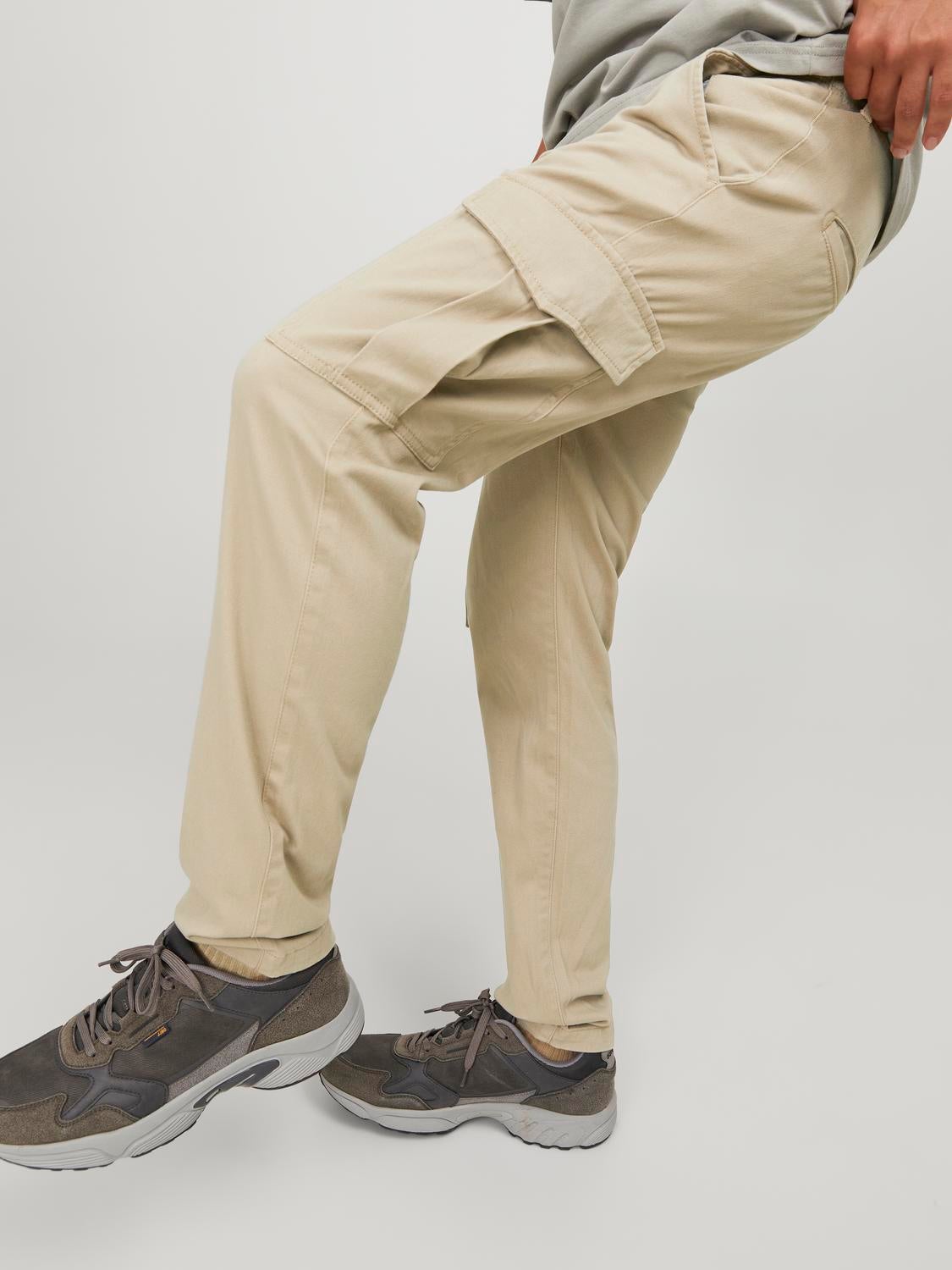 jackjones slimfitcargotrousers beige