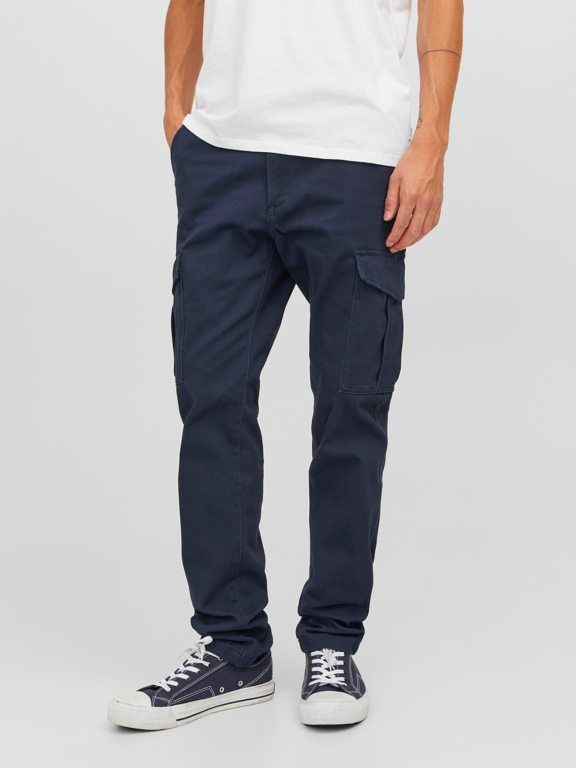 Slim fit navy cargo 2024 pants