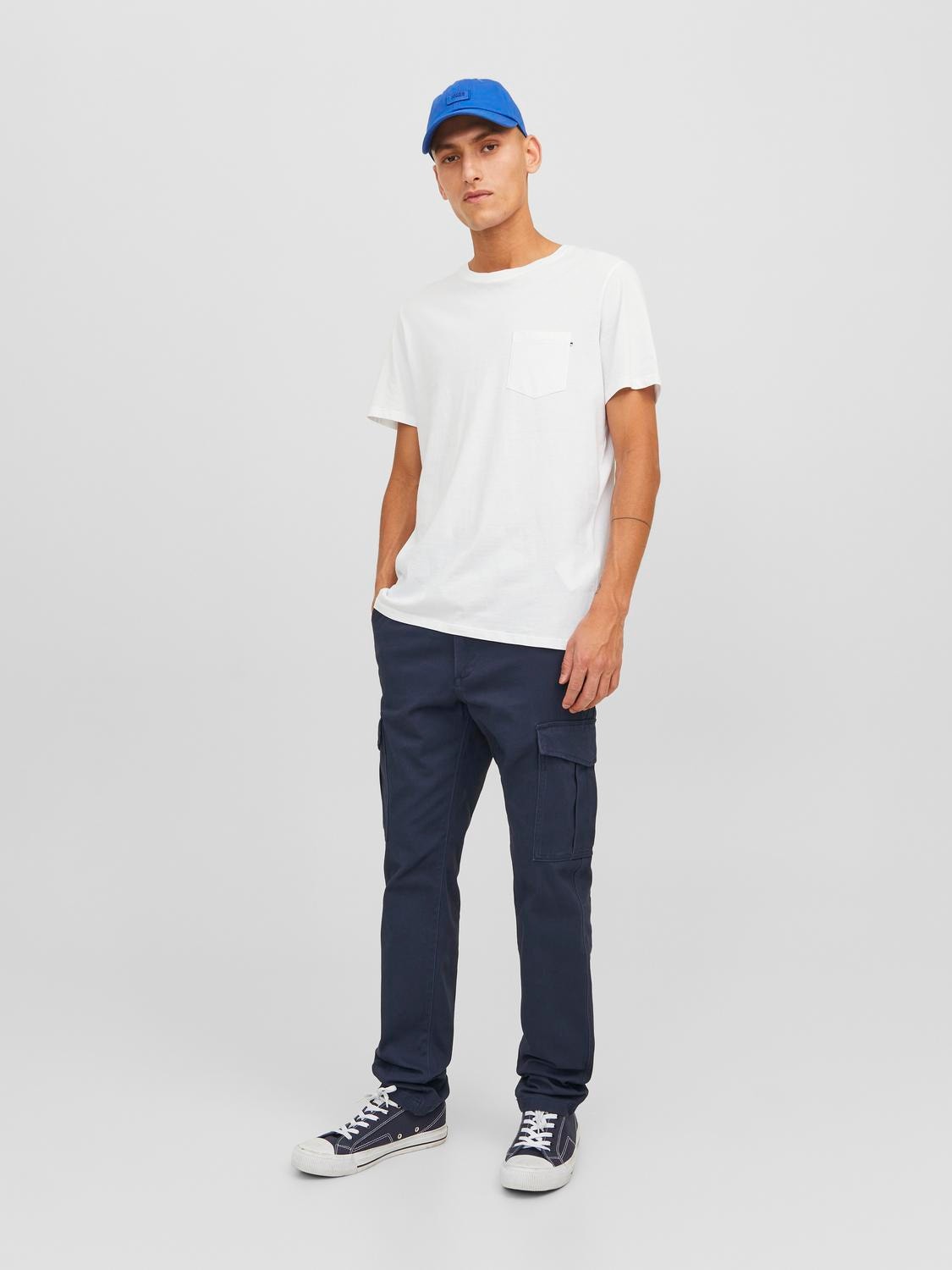 Jack & Jones Slim Fit Cargo nadrág -Navy Blazer - 12182538