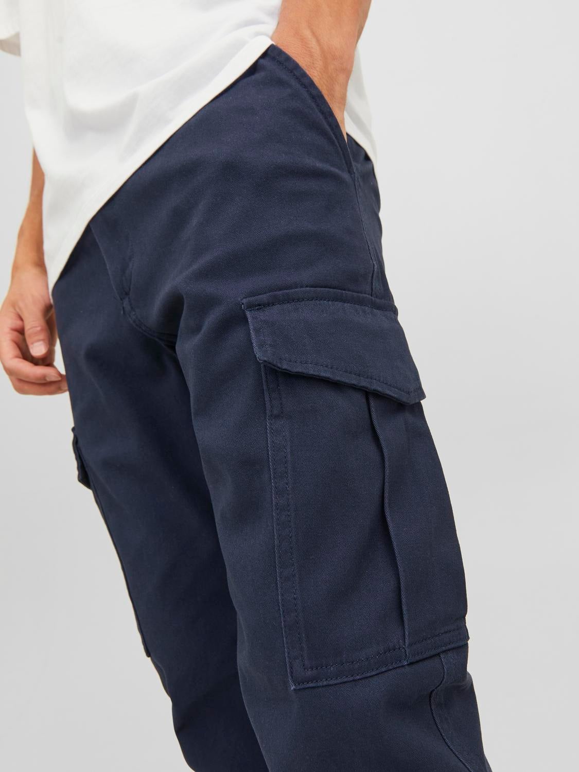 Slim fit cargo pants clearance navy blue