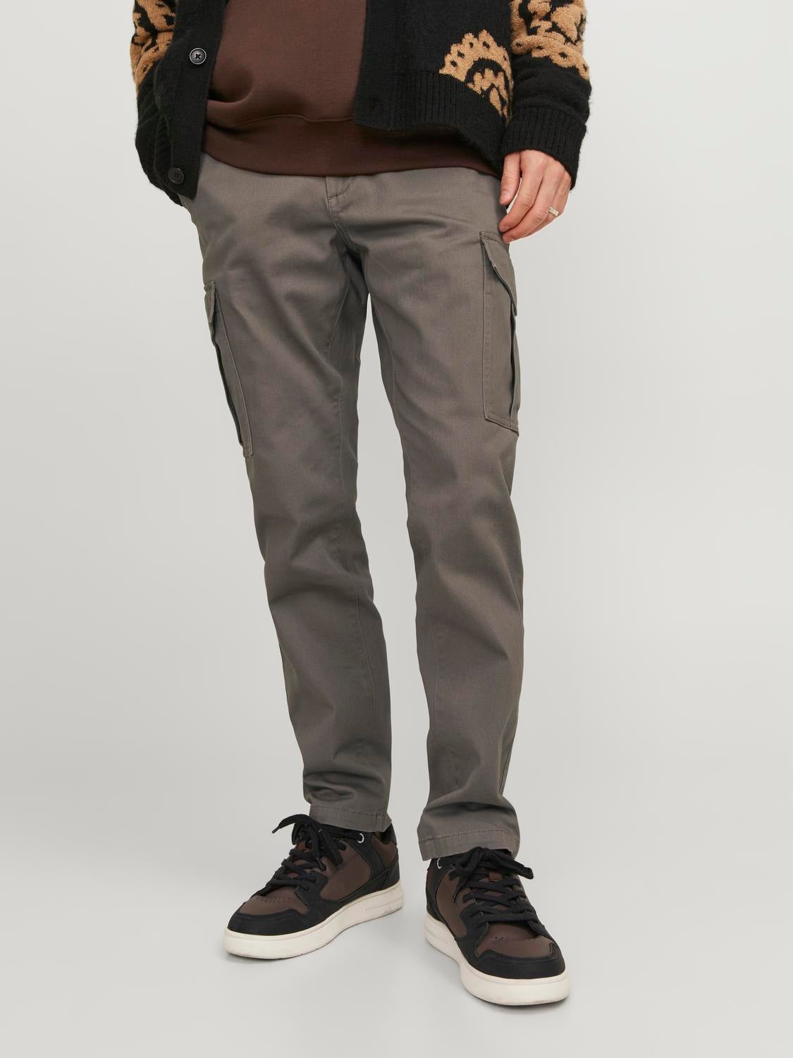 PLUS slim fit tapered cargo trousers | Trousers for men | SPF
