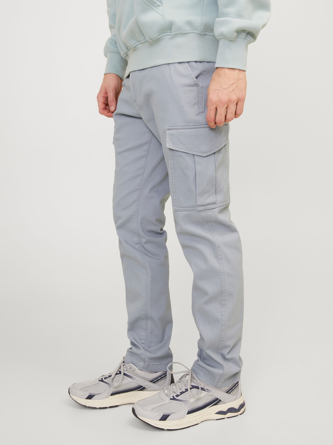 Jack & Jones Calças Cargo Slim Fit -Ultimate Grey - 12182538