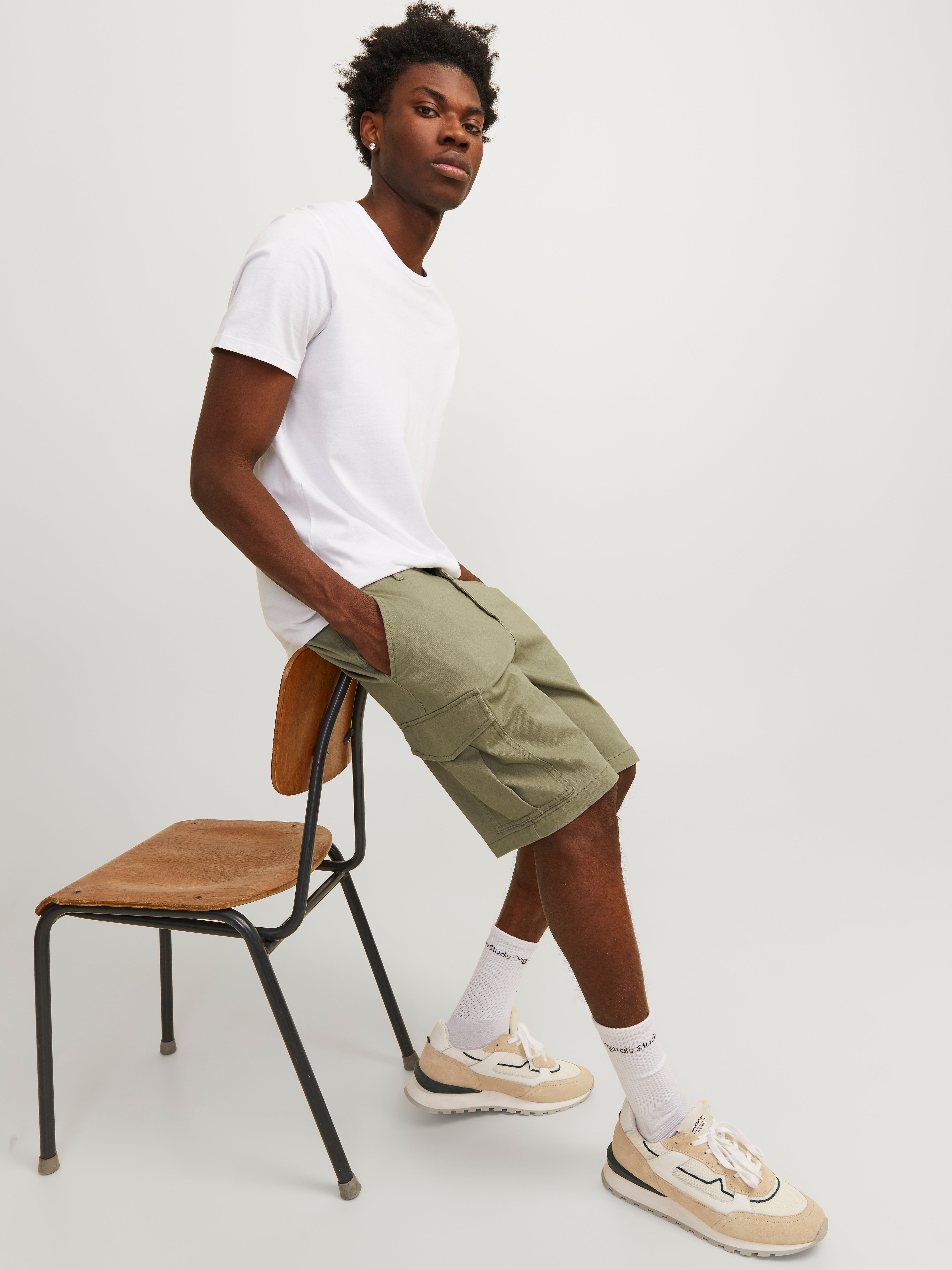 Jack & Jones Bermuda cargo Regular Fit -Oil Green - 12182555