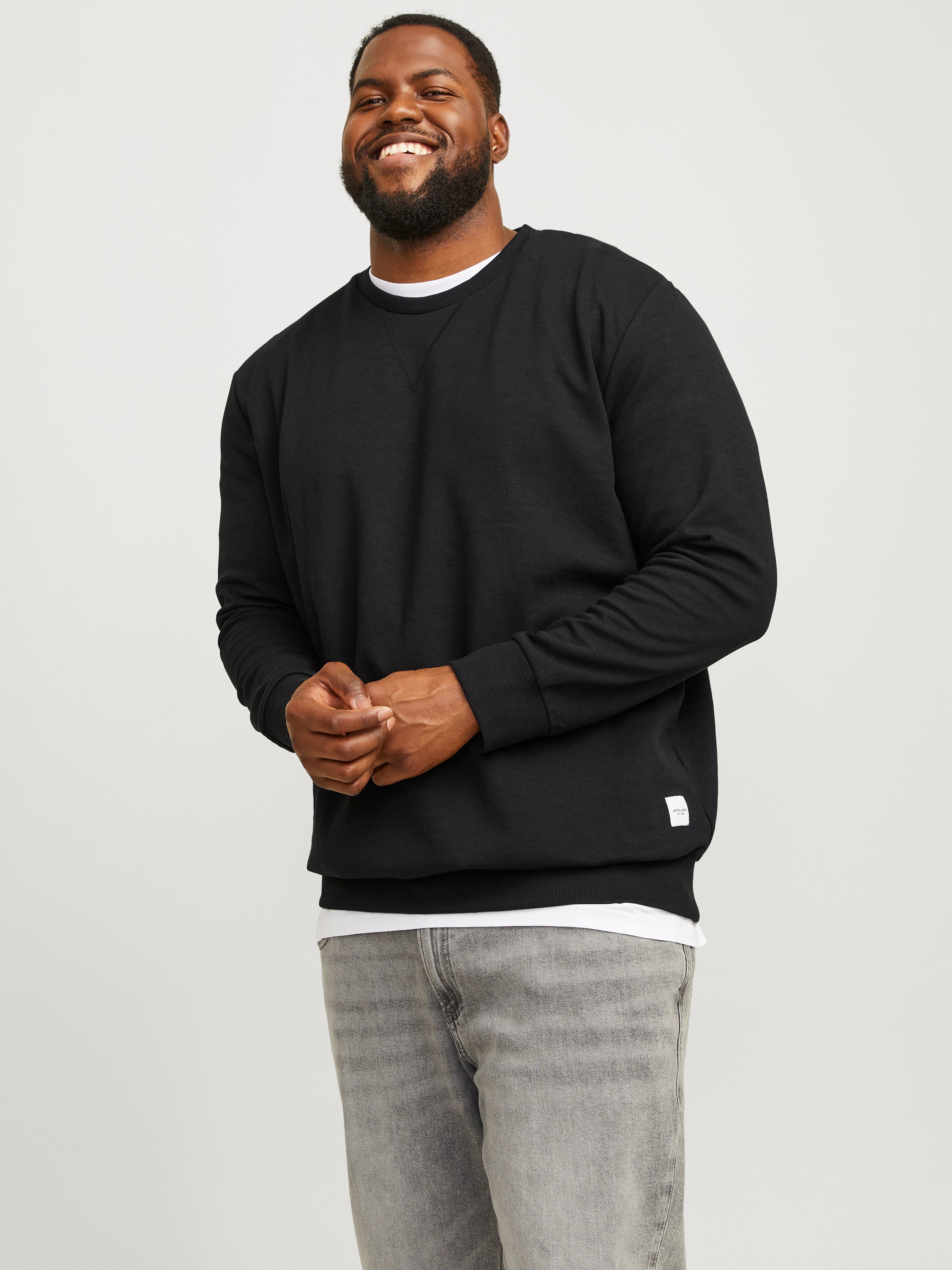 Plus Size Einfarbig Sweatshirt