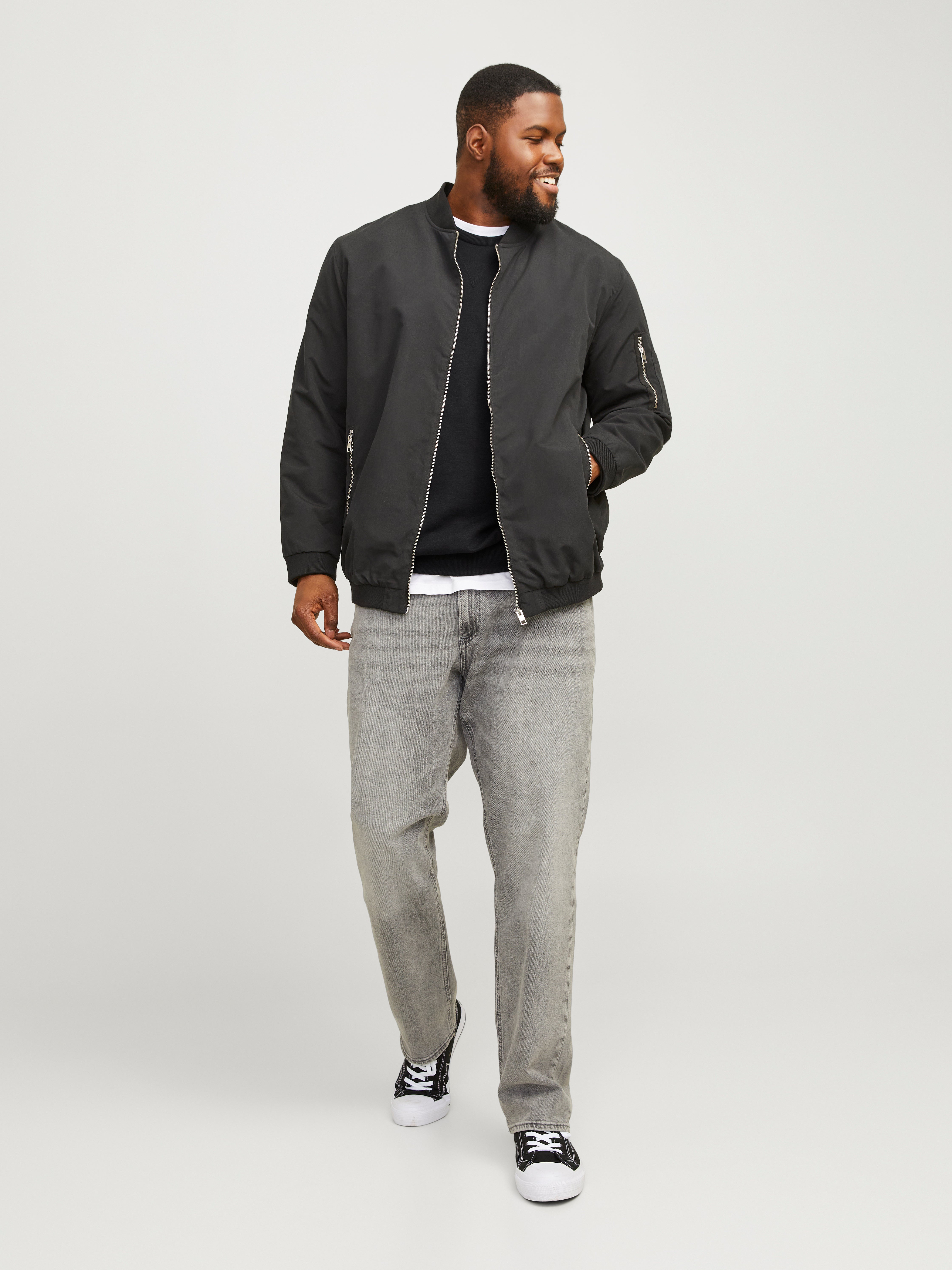 Thumbnail - Plus Size Einfarbig Sweatshirt