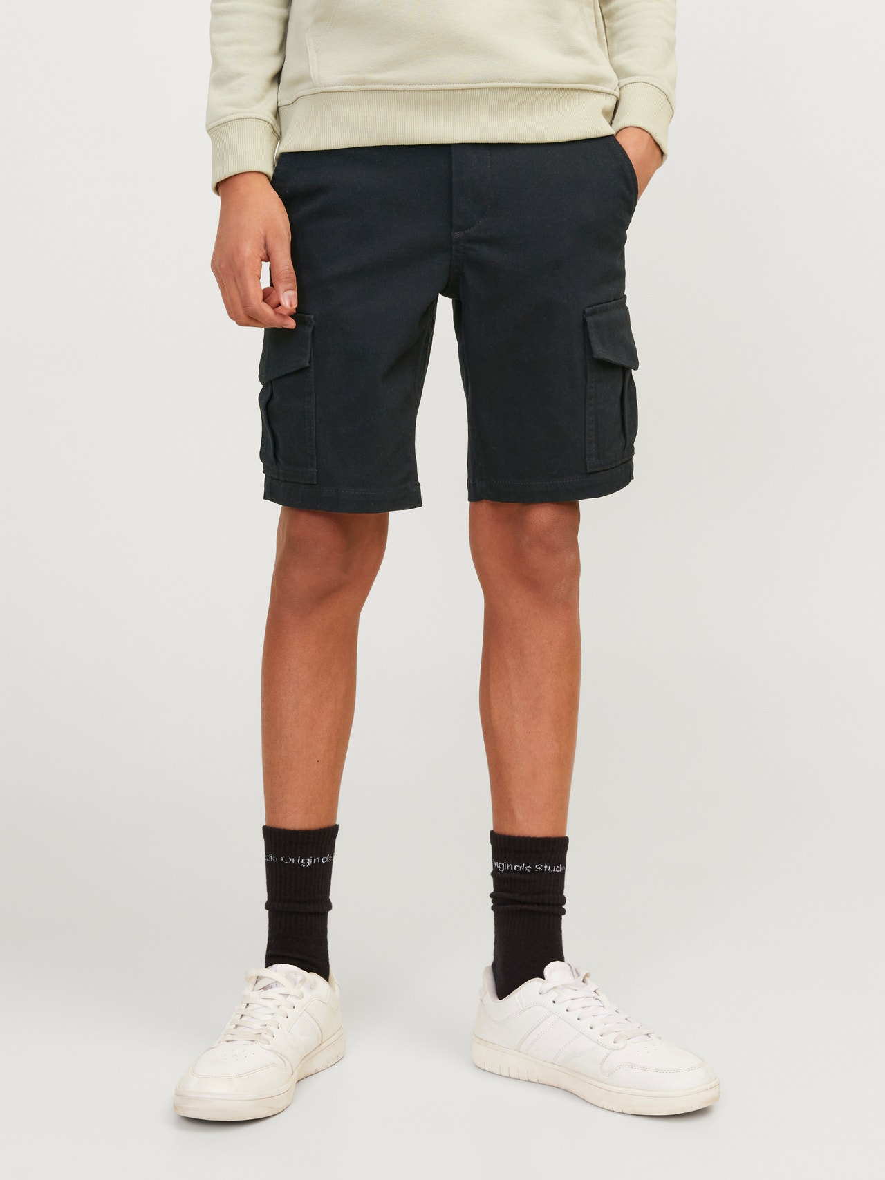 Jack & Jones Cargo Fit Cargo shorts Junior -Black - 12182856
