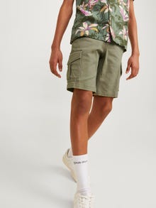 Jack & Jones Cargo fit Cargo shorts For boys -Oil Green - 12182856