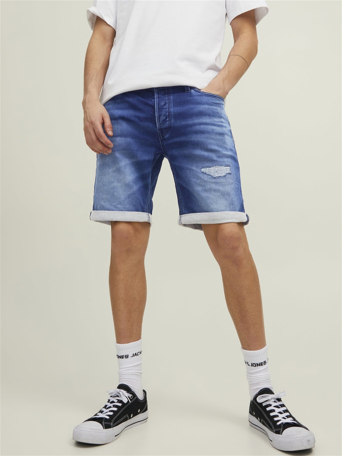 discount 77% Jack & Jones Jack & Jones shorts MEN FASHION Trousers Shorts Navy Blue/Red/White M 