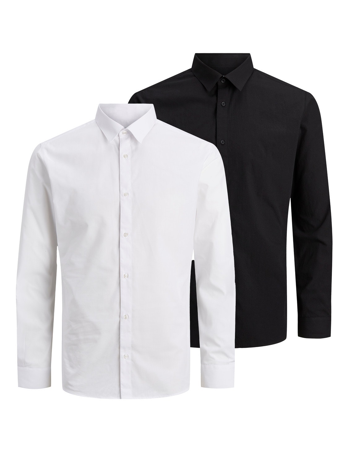 Jack & Jones 2-pack Regular Fit Formell skjorta -Black - 12182995