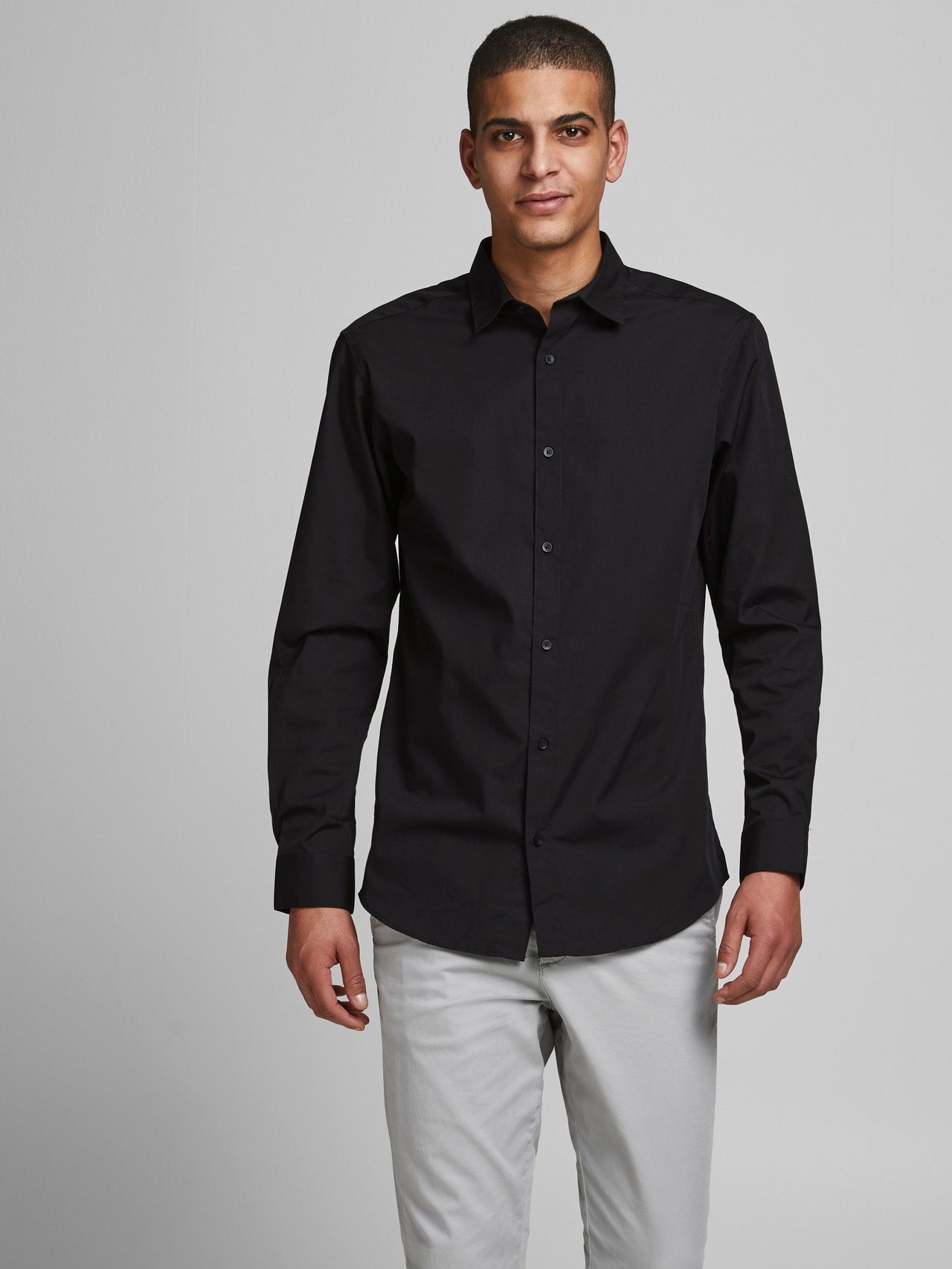 Jack & Jones 2-pakuotės Regular Fit Oficialūs marškiniai -Black - 12182995